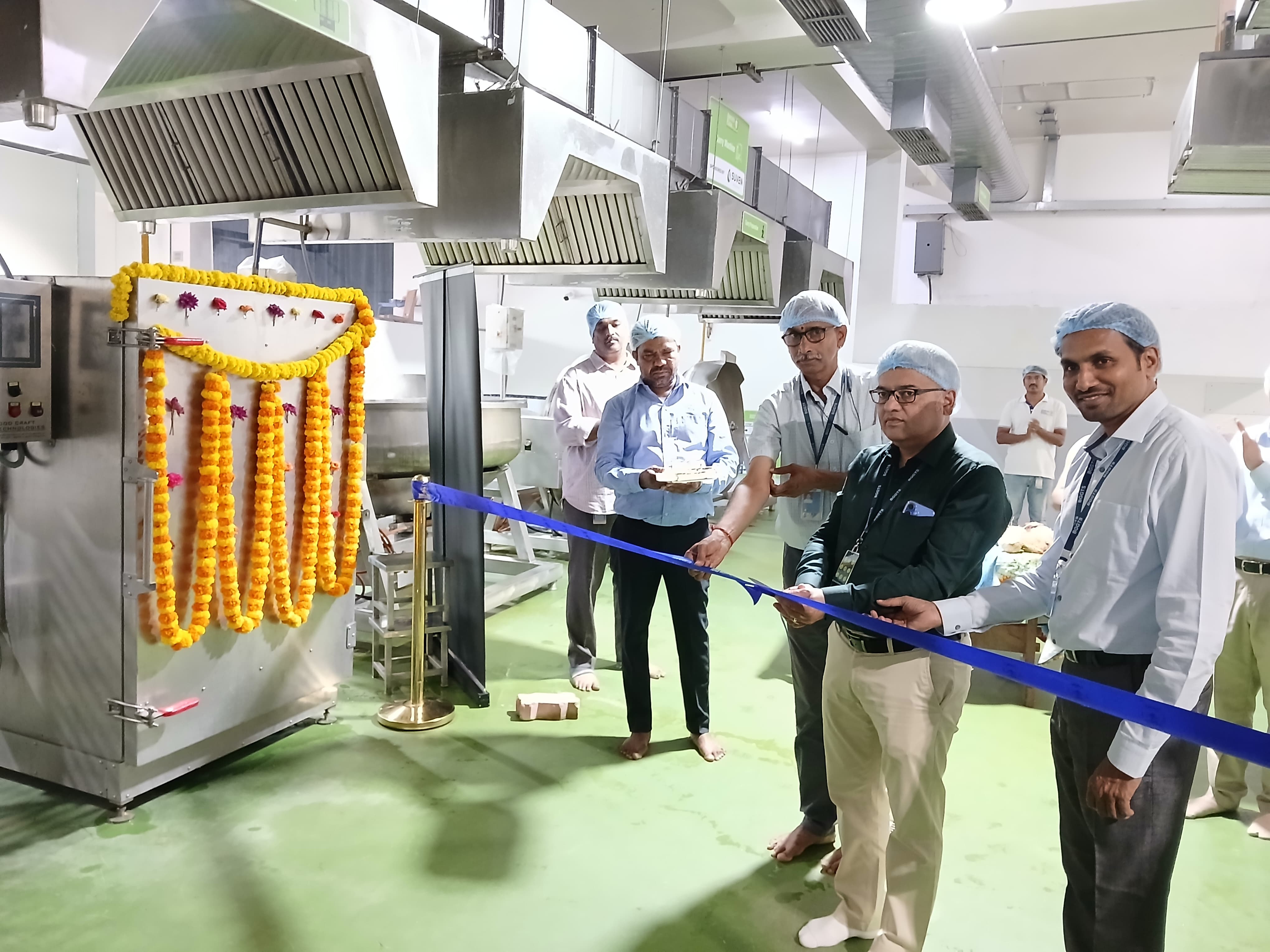 CSR Project Inaugurates New Kitchen Equipment at Narsingi Facility